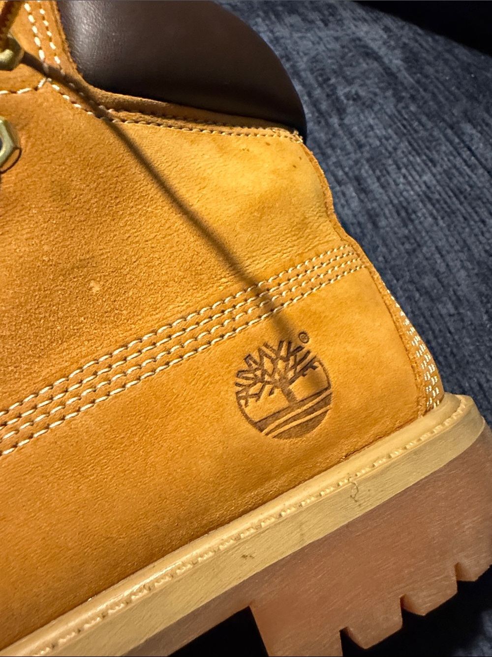 Timberland Women's Wheat/Tan Premium Lace-Up Work Boots - Picture 5 of 5
